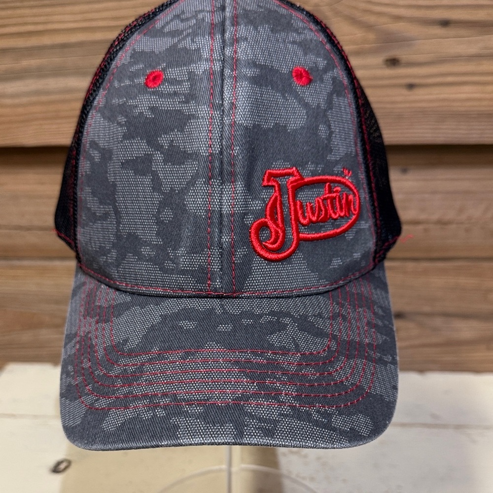 Justin Gray and Red Camo Cap